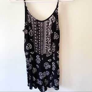 Lily Rose Black and White Romper